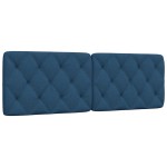 vidaXL Pernă pentru tăblie de pat, albastru, 160 cm, material textil