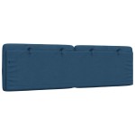 vidaXL Pernă pentru tăblie de pat, albastru, 160 cm, material textil