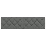 vidaXL Pernă pentru tăblie de pat, gri închis, 180 cm, material textil vidaXL Pernă pentru tăblie de pat, gri închis, 180 cm, material textil