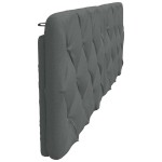 vidaXL Pernă pentru tăblie de pat, gri închis, 180 cm, material textil vidaXL Pernă pentru tăblie de pat, gri închis, 180 cm, material textil