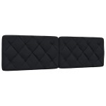 vidaXL Pernă pentru tăblie de pat, negru, 180 cm, material textil vidaXL Pernă pentru tăblie de pat, negru, 180 cm, material textil