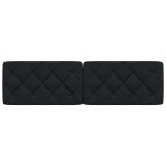 vidaXL Pernă pentru tăblie de pat, negru, 180 cm, material textil vidaXL Pernă pentru tăblie de pat, negru, 180 cm, material textil