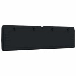 vidaXL Pernă pentru tăblie de pat, negru, 180 cm, material textil vidaXL Pernă pentru tăblie de pat, negru, 180 cm, material textil