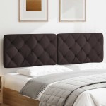 vidaXL Pernă pentru tăblie de pat maro închis, 180 cm, material textil
