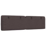 vidaXL Pernă pentru tăblie de pat maro închis, 180 cm, material textil