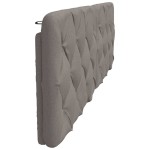 vidaXL Pernă pentru tăblie de pat, gri taupe, 180 cm, material textil