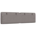 vidaXL Pernă pentru tăblie de pat, gri taupe, 180 cm, material textil