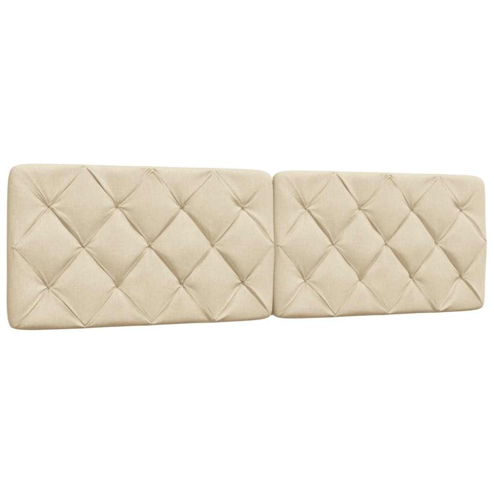 vidaXL Pernă pentru tăblie de pat, crem, 180 cm, material textil