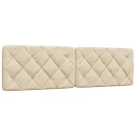 vidaXL Pernă pentru tăblie de pat, crem, 180 cm, material textil