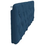 vidaXL Pernă pentru tăblie de pat, albastru, 180 cm, material textil