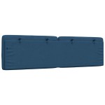 vidaXL Pernă pentru tăblie de pat, albastru, 180 cm, material textil