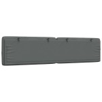 vidaXL Pernă pentru tăblie de pat, gri închis, 200 cm, material textil