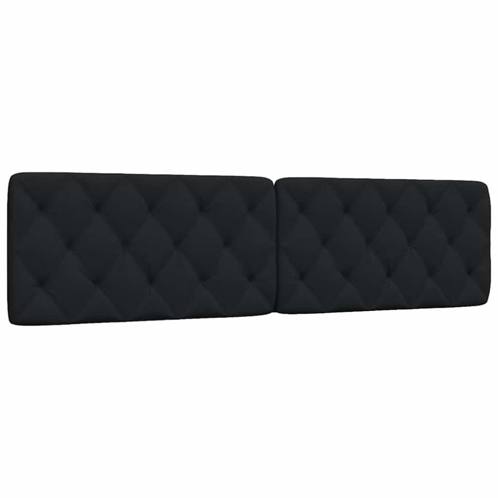 vidaXL Pernă pentru tăblie de pat, negru, 200 cm, material textil