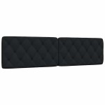 vidaXL Pernă pentru tăblie de pat, negru, 200 cm, material textil