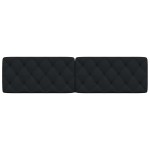 vidaXL Pernă pentru tăblie de pat, negru, 200 cm, material textil