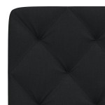 vidaXL Pernă pentru tăblie de pat, negru, 200 cm, material textil