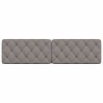 vidaXL Pernă pentru tăblie de pat, gri taupe, 200 cm, material textil