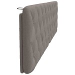 vidaXL Pernă pentru tăblie de pat, gri taupe, 200 cm, material textil
