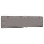 vidaXL Pernă pentru tăblie de pat, gri taupe, 200 cm, material textil