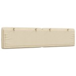 vidaXL Pernă pentru tăblie de pat, crem, 200 cm, material textil