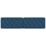 vidaXL Pernă pentru tăblie de pat, albastru, 200 cm, material textil