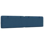 vidaXL Pernă pentru tăblie de pat, albastru, 200 cm, material textil