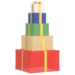 vidaXL Cutie cadou pentru decorațiuni de Crăciun 250 LED-uri alb cald vidaXL Cutie cadou pentru decorațiuni de Crăciun 250 LED-uri alb cald