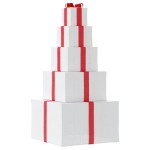 vidaXL Cutie cadou pentru decorațiuni de Crăciun 250 LED-uri alb cald vidaXL Cutie cadou pentru decorațiuni de Crăciun 250 LED-uri alb cald