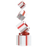 vidaXL Cutie cadou pentru decorațiuni de Crăciun 80 LED-uri alb cald vidaXL Cutie cadou pentru decorațiuni de Crăciun 80 LED-uri alb cald