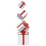 vidaXL Cutie cadou pentru decorațiuni de Crăciun 80 LED-uri alb cald vidaXL Cutie cadou pentru decorațiuni de Crăciun 80 LED-uri alb cald