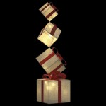 vidaXL Cutie cadou pentru decorațiuni de Crăciun 80 LED-uri alb cald vidaXL Cutie cadou pentru decorațiuni de Crăciun 80 LED-uri alb cald