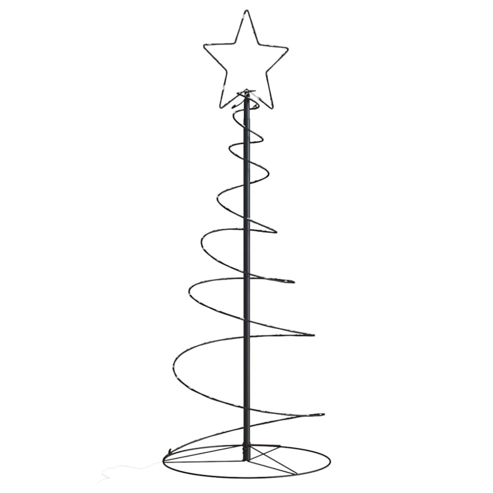 vidaXL Pom de Crăciun LED 80 LED-uri Alb Cald 120 cm