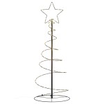vidaXL Pom de Crăciun LED 80 LED-uri Alb Cald 120 cm