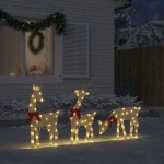 vidaXL Decoratune de Crăciun Ren 3 buc 90 LED-uri Alb Cald vidaXL Decoratune de Crăciun Ren 3 buc 90 LED-uri Alb Cald