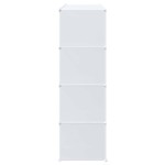 vidaXL Organizator cuburi depozitare cu 16 cuburi și tije de agățat PP vidaXL Organizator cuburi depozitare cu 16 cuburi și tije de agățat PP