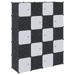 vidaXL Organizator cuburi depozitare cu 20 cuburi și tije de agățat PP vidaXL Organizator cuburi depozitare cu 20 cuburi și tije de agățat PP