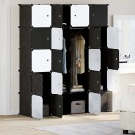 vidaXL Organizator cuburi depozitare cu 20 cuburi și tije de agățat PP vidaXL Organizator cuburi depozitare cu 20 cuburi și tije de agățat PP