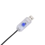 vidaXL Lumini Crăciun Siluetă stea căzătoare 115 LED-uri alb cald