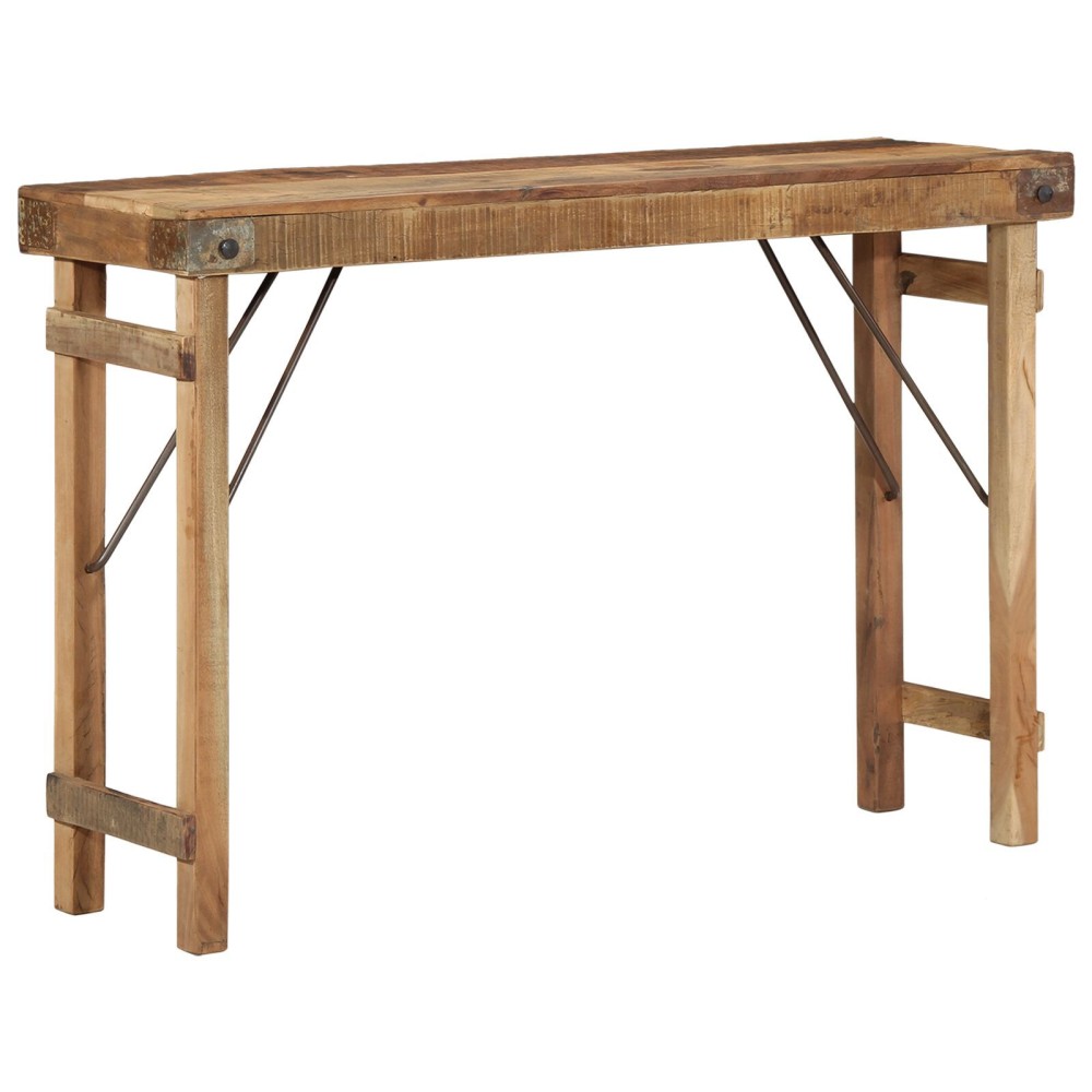 vidaXL Masă consolă, 110x35x76 cm, lemn masiv reciclat