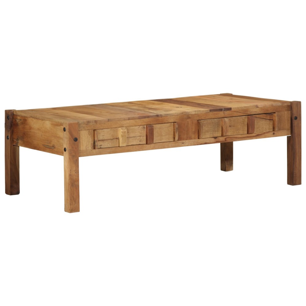 vidaXL Masa de cafea 110x55x35 cm Lemn masiv recuperat