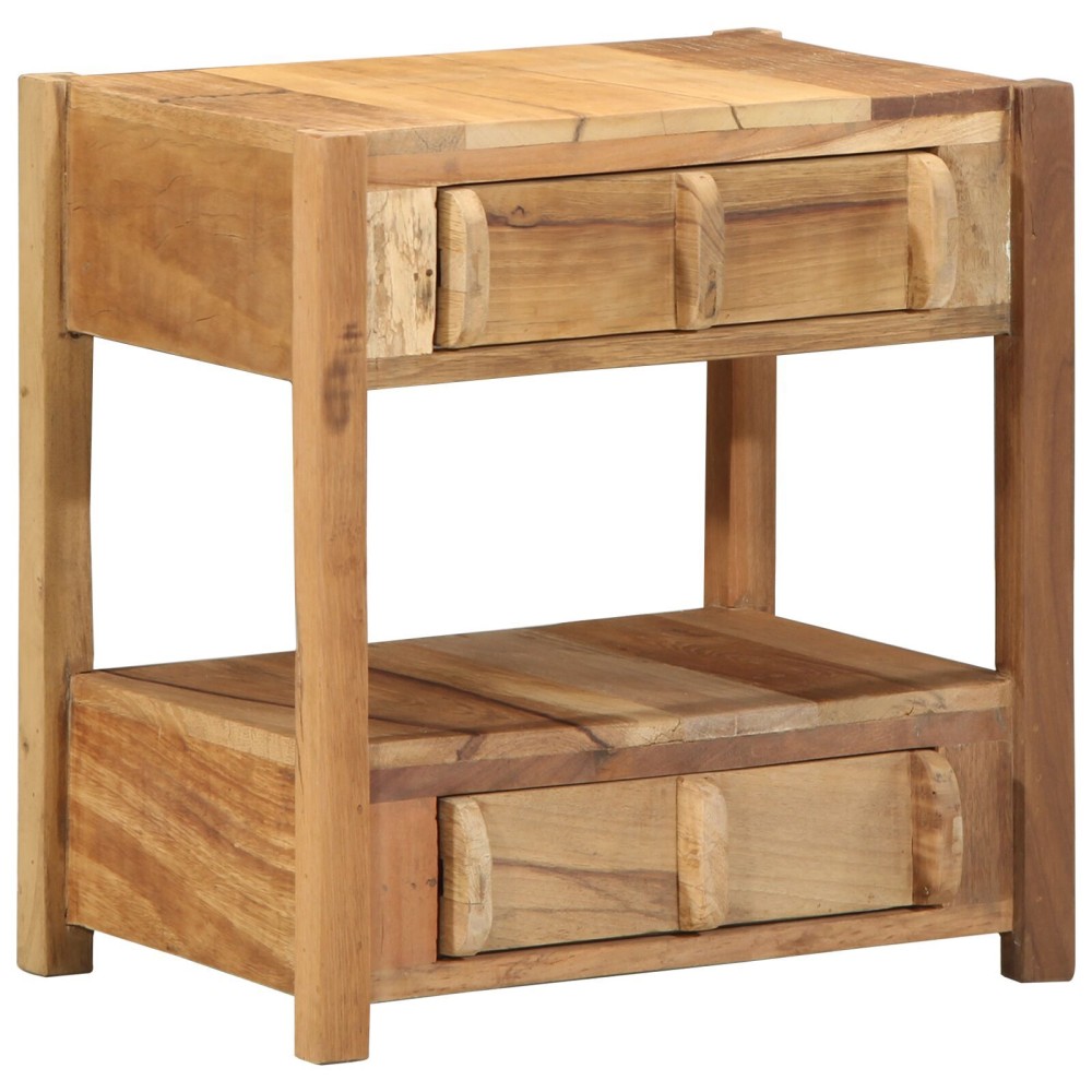 vidaXL Masă laterală Maro 43 x 32 x 46 cm Lemn masiv recuperat
