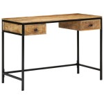 vidaXL Birou 105x50x75 cm Lemn masiv Mango vidaXL Birou 105x50x75 cm Lemn masiv Mango