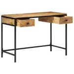 vidaXL Birou 105x50x75 cm Lemn masiv Mango vidaXL Birou 105x50x75 cm Lemn masiv Mango