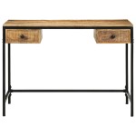 vidaXL Birou 105x50x75 cm Lemn masiv Mango vidaXL Birou 105x50x75 cm Lemn masiv Mango