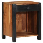 vidaXL Cabinet noptieră 40x35x50 cm Lemn masiv de acacia vidaXL Cabinet noptieră 40x35x50 cm Lemn masiv de acacia