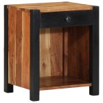 vidaXL Cabinet noptieră 40x35x50 cm Lemn masiv de acacia vidaXL Cabinet noptieră 40x35x50 cm Lemn masiv de acacia