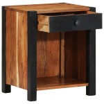 vidaXL Dulap de noapte 2 pcs Maro 40 x 35 x 50 cm Lemn Solid de Acacia