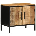 vidaXL Dulap de noapte Maro și negru 50 x 30 x 45 cm vidaXL Dulap de noapte Maro și negru 50 x 30 x 45 cm