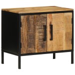 vidaXL Dulap de noapte Maro și negru 50 x 30 x 45 cm vidaXL Dulap de noapte Maro și negru 50 x 30 x 45 cm
