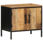 vidaXL Dulap de noapte Maro și negru 50 x 30 x 45 cm vidaXL Dulap de noapte Maro și negru 50 x 30 x 45 cm